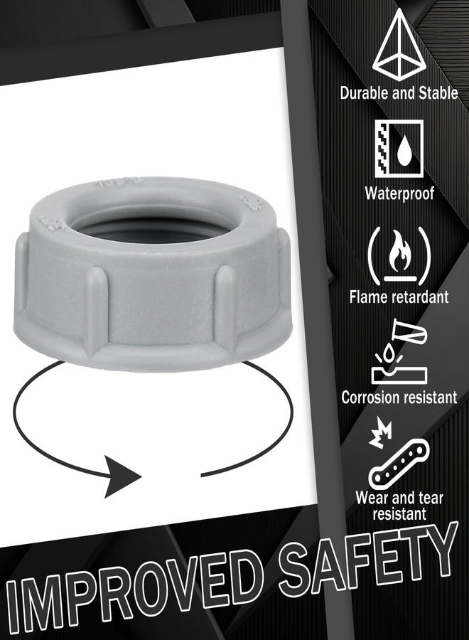 Pushglossy 50 Pcs Plastic Insulating Bushing Threaded Electrical Bushings for Emt, Rigid or Imc Conduit Fitting (3/4 Inch) - Image 3